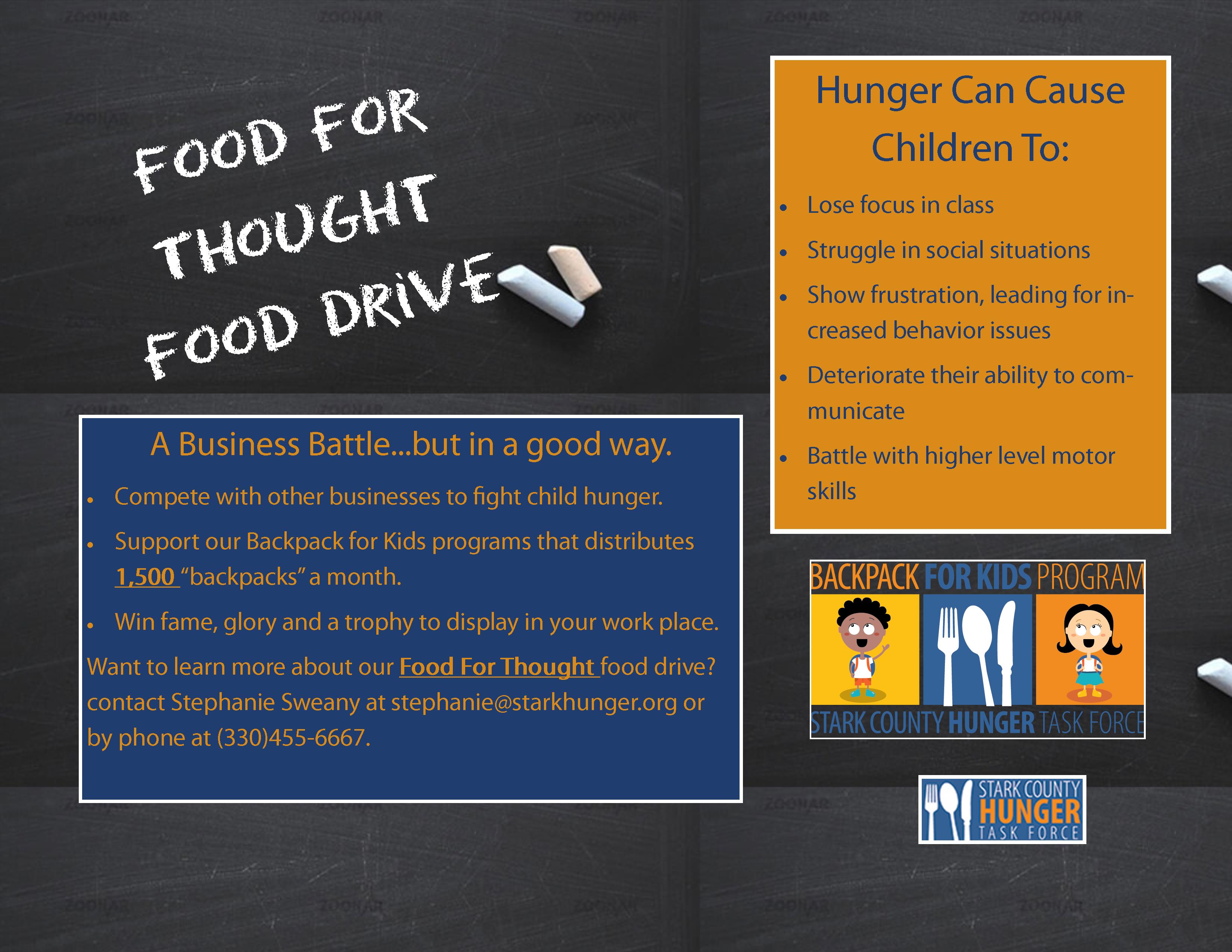 Food For Thought Food Drive: Business Battle!